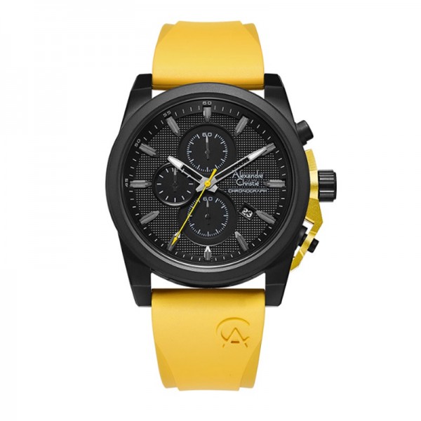 Alexandre Christie AC 6659 Black Yellow Rubber MCRIPBAYL